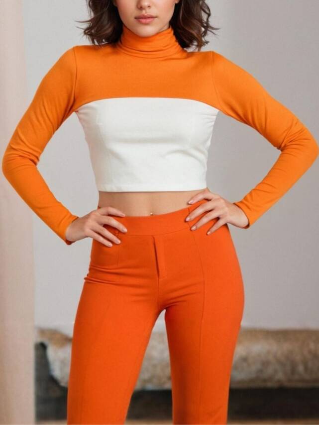 Balıkçı Yaka Bolero Kazak - 1