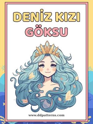 Deniz Kızı Göksu Boyama Seti - DD Patterns
